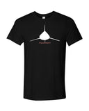 black shark diver t shirt with white tipped offshore