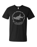 Tee shirts plongée col V pour homme requin marteau blanc