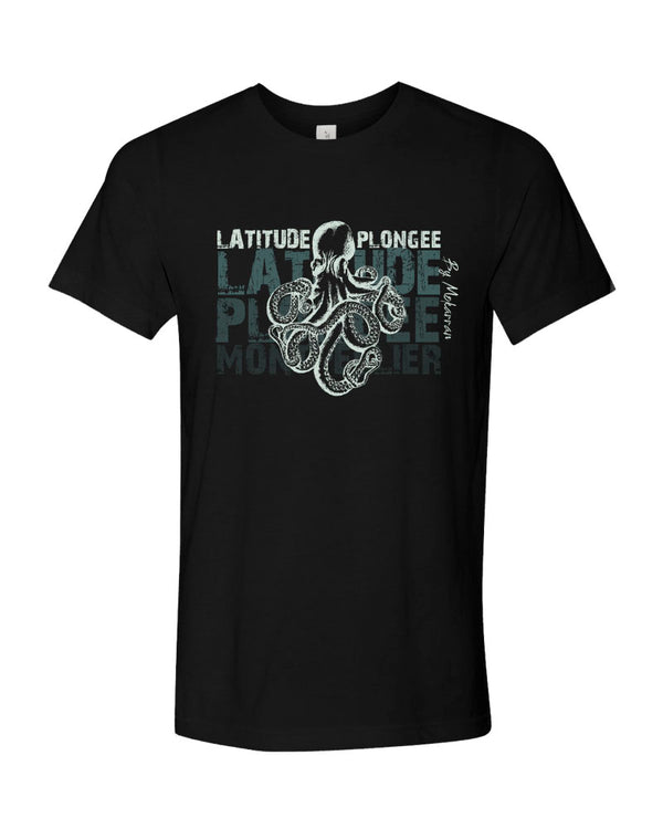 T-shirt Latitude Plongée noir