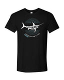 Black swordfish diving t-shirts