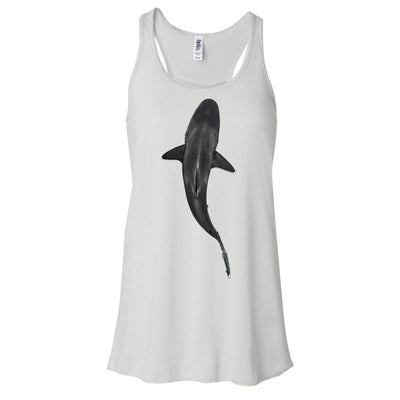 Dos nageurs plongée femme requin ailerons blancs du récif blanc