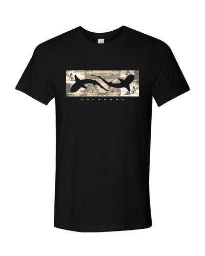 T-SHIRT noir REQUIN & tahiti