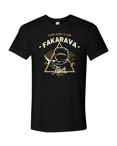 requin tigre tee shirt fakarava noir
