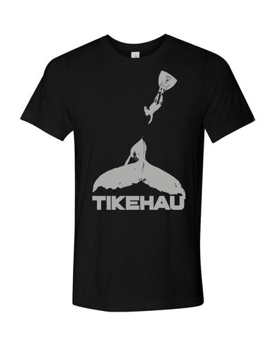 Tee shirt plongée baleine a bosse Tikehau noir