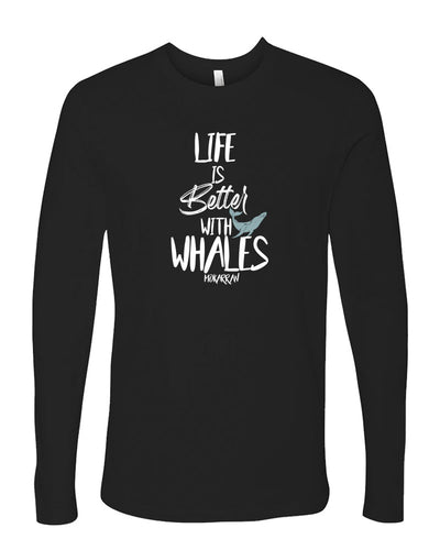 T-shirt manches longues Life is Better With Whales