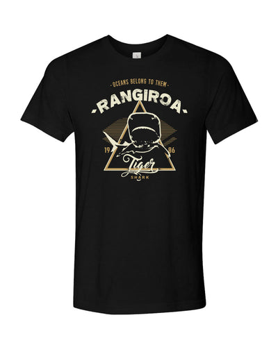 requin tigre tee shirt rangiroa noir