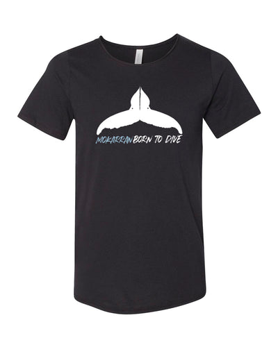 Tee shirt baleine noir pour homme 