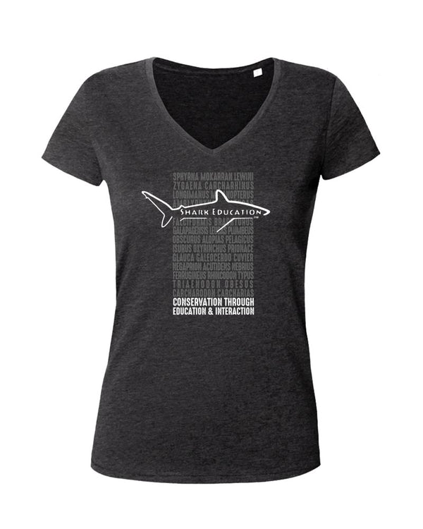T-shirt col V femme Shark Education 2020