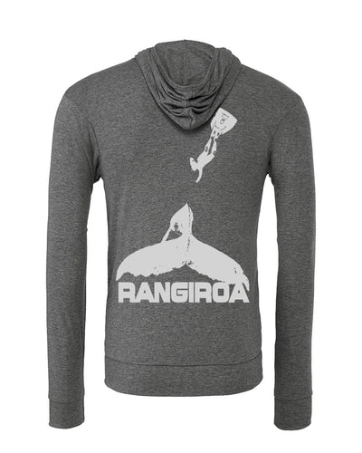 Sweat shirts plongée baleine Rangiroa gris