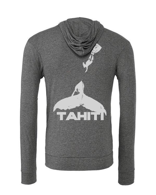 Sweat shirts plongée baleine Tahiti gris