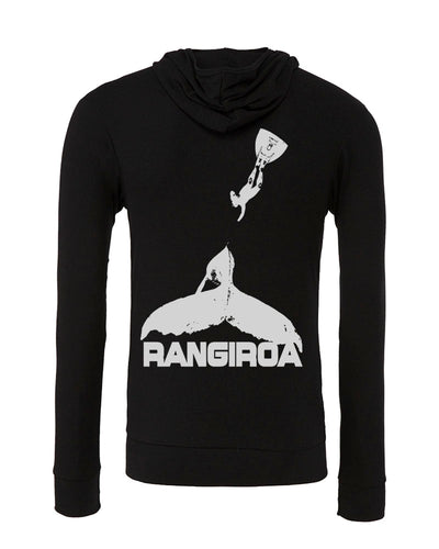 Sweat shirts plongée baleine Rangiroa noir