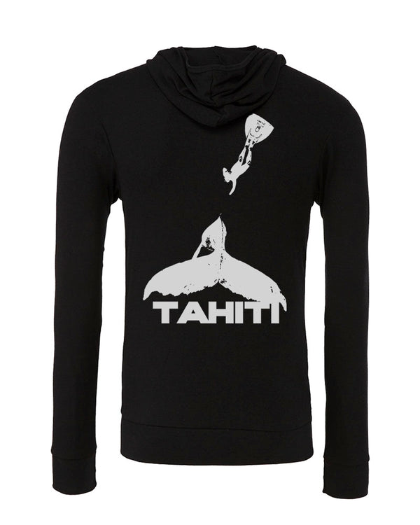 Sweat shirts plongée baleine Tahiti noir