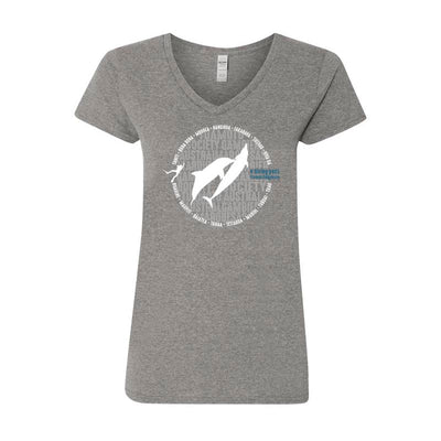 T-shirt femme col V EDP