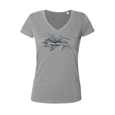 T-shirt col V Cluster