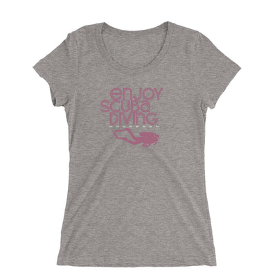 T-shirt col large Enjoy Scuba Diving