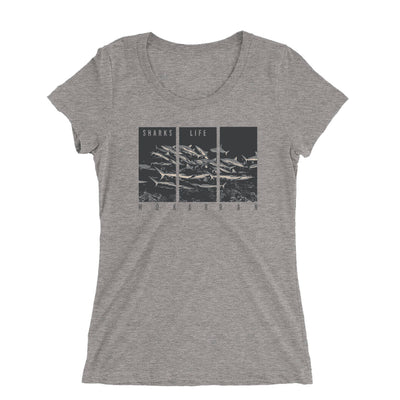 T-shirt col large Sharks Life