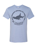hammerhead shark heather blue t-shirt