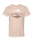 Tee shirts plongée requin marteau couleur pêche