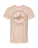 hammerhead shark peach t-shirt