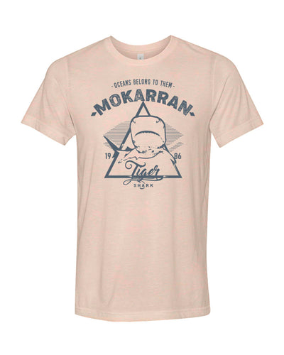 Tee shirts plongée requin tigre couleur peche