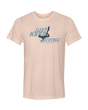Peach-colored diving t-shirts for men
