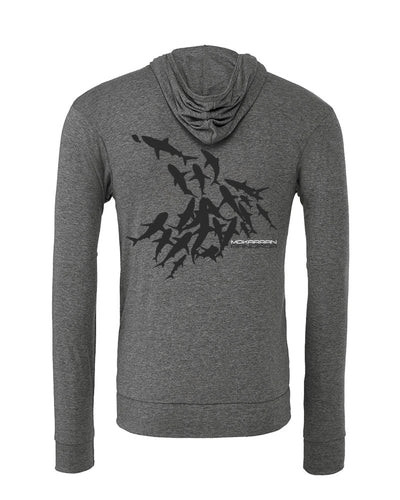 Sweat shirts plongée baleine Rangiroa gris