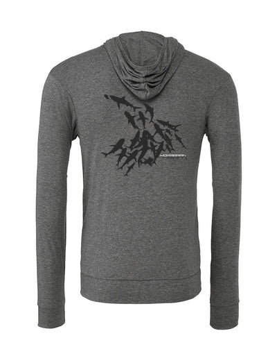 Sweat shirts plongée mur de requin tahiti gris