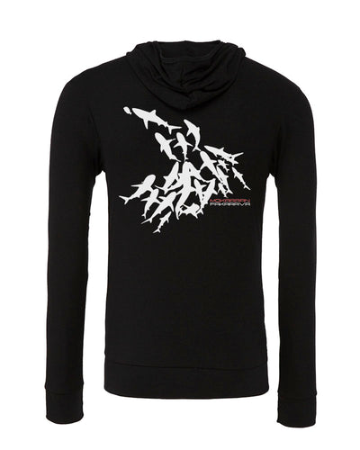 Sweat shirts plongée mur requin Fakarava noir