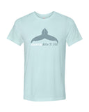 Tee shirt plongée bleu Mokarran pour homme baleine à bosse