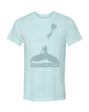 blue humpback whale rangiroa diving t-shirt