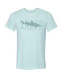 t-shirt bleu glacé requin citron