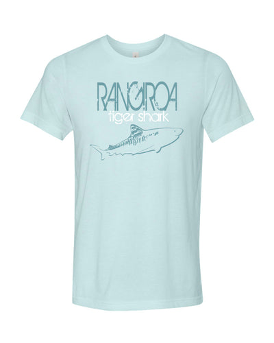 tee shirt plongée rangiroa requin tigre bleu