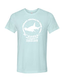 hammerhead shark blue tikehau diving t-shirt
