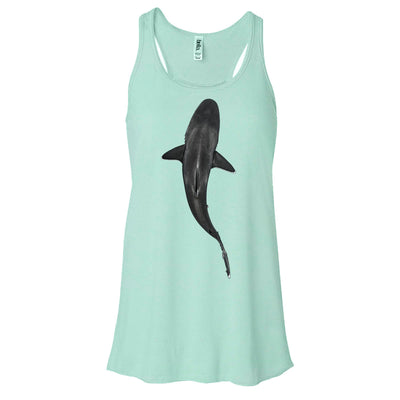 Dos nageurs plongée femme requin ailerons blancs du récif vert