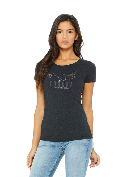 T-shirt col large Mokarran Diving Baleine