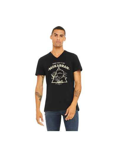 T-shirt col V Requin Tigre