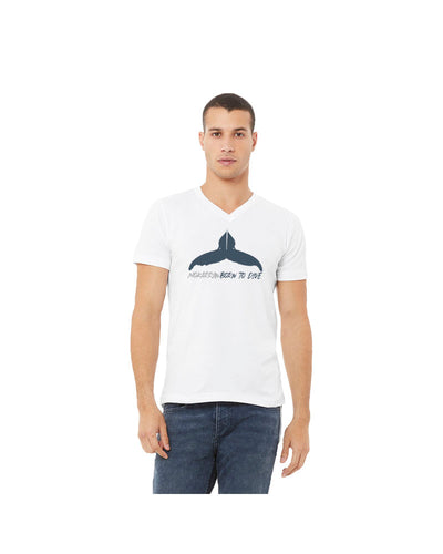 T-shirt col V Born to Dive