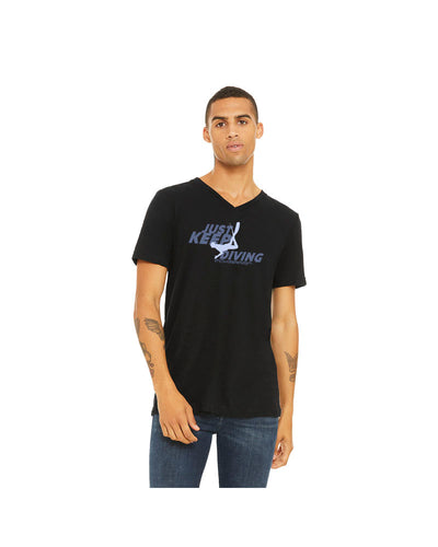 V-neck T-shirt Just Keep Diving
