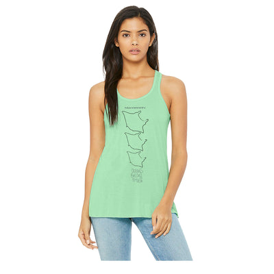 Dos nageur Raie Manta