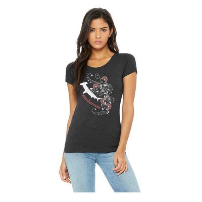 T-shirt col large MKN Flowers