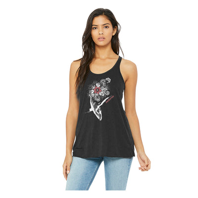 Dos nageur Flowers Whale