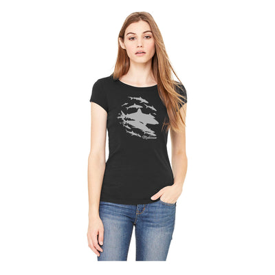 T-shirt col large Sharks Wall