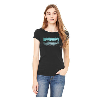 T-shirt col large Waver