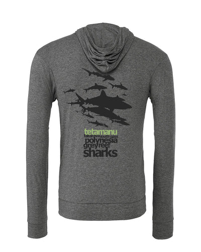 Sweat shirts plongée mur de requin fakarava gris