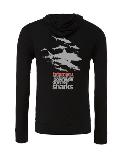 Sweat shirts plongée mur de requin fakarava noir