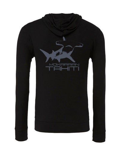 Sweat shirts plongée requin marteau Tahiti noir
