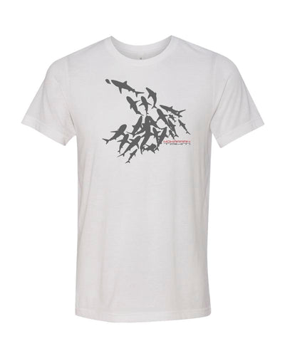 Tee shirts plongée mur de requin blanc