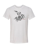 White shark wall diving t-shirts