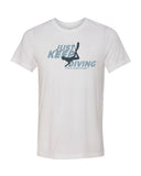 White diving t-shirts for men