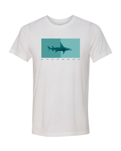 T-SHIRT BLANC REQUIN
